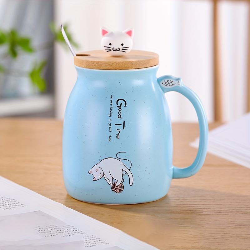 Cat on a Mug - Ceramic 15oz Coffee Cup for Cat Lovers