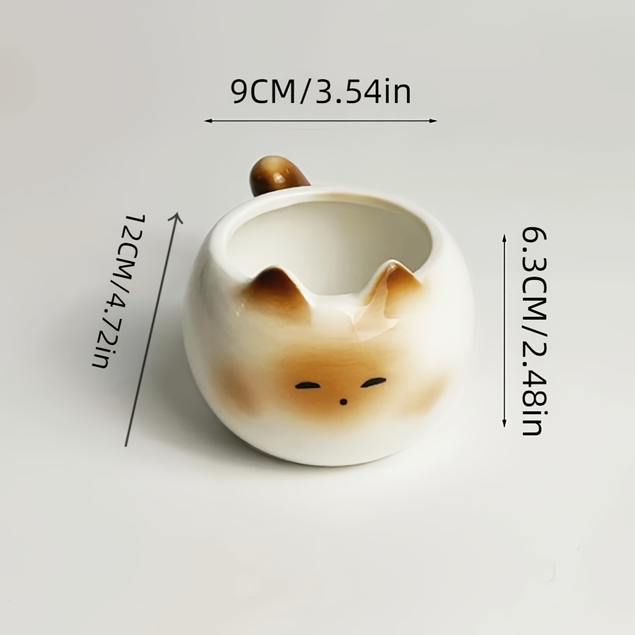 Siamese cat mug dimensions 7.1 oz ceramic cup