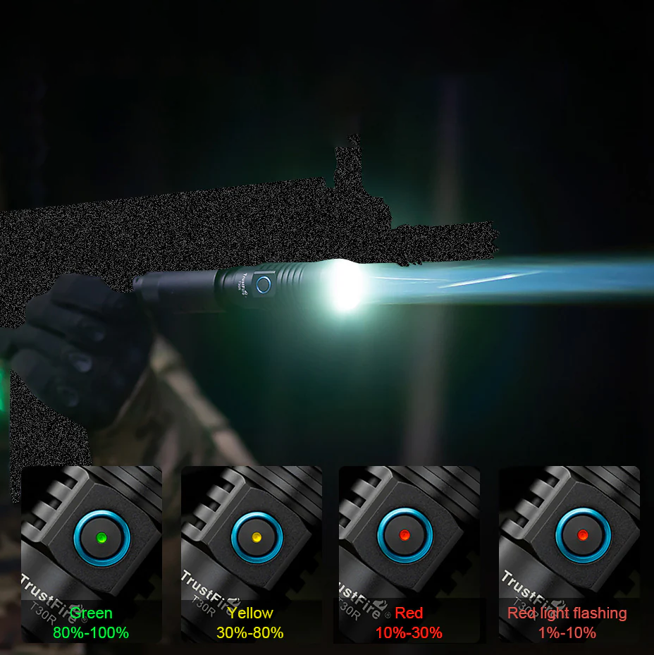 T30R LEP Rechargeable Flashlight-UKtrustfire