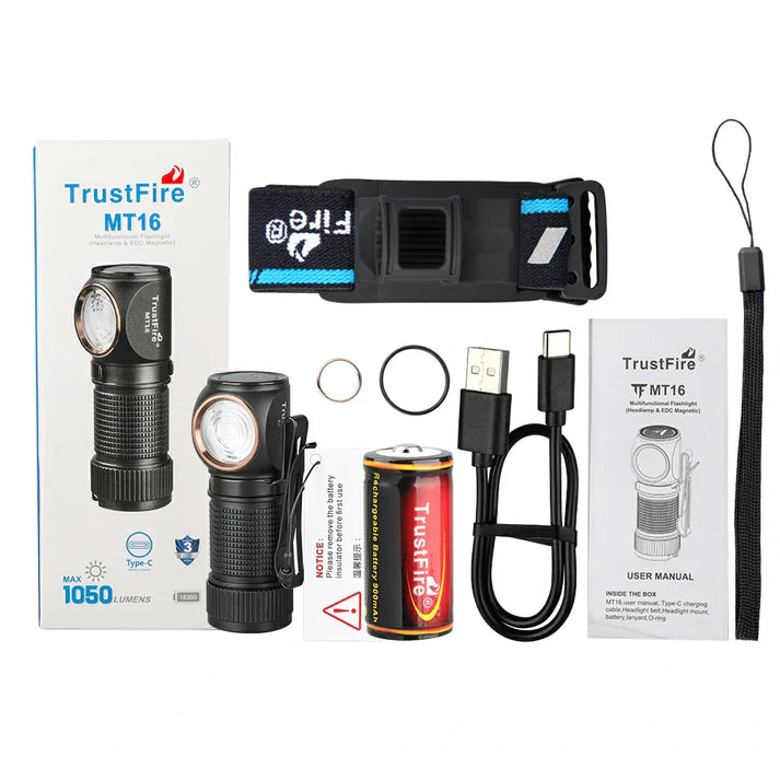 TrustFire MT16 Rechargeable Multifunctional Headlamp-UKtrustfire