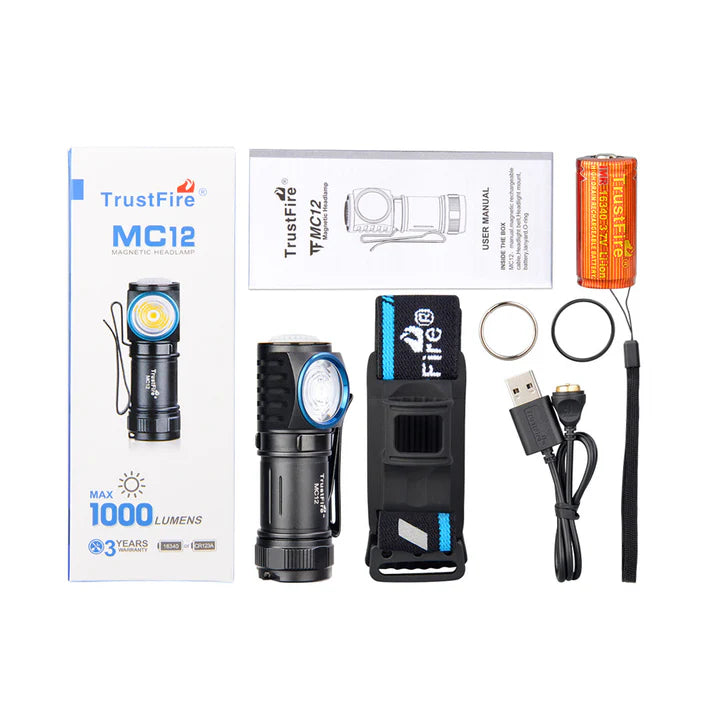 TrustFire MC12 Rechargeable Headlamp-UKtrustfire