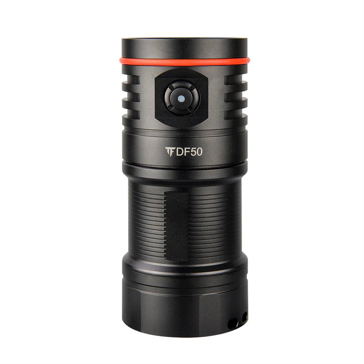 TrustFire DF50 Dive Light - 6500LM LED, USB Rechargeable, 70M Waterproof, Multi-Color Lights-UKtrustfire