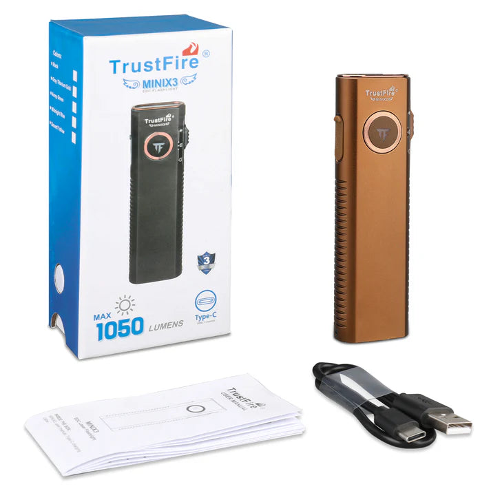 TrustFire Mini X3 EDC Multi-Function Flashlight Available with white light, flood light, green laser, and UV or red light options(BUY NOW AND ENJOY AUTOMATIC 20% OFF)-UKtrustfire