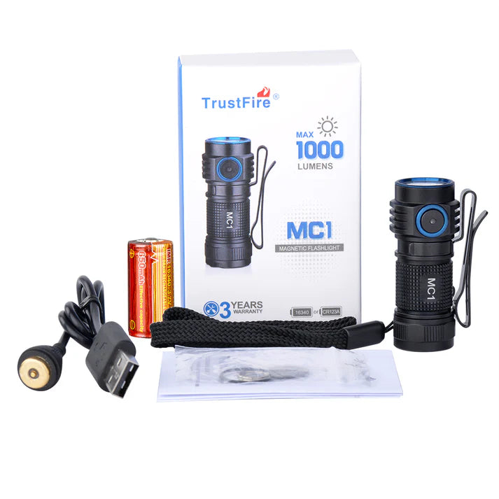 TrustFire MC1 Rechargeable EDC Flashlight-UKtrustfire