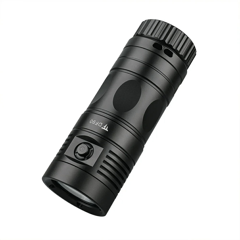 Trustfire DF90 Dive Light - 15000LM Bright Scuba Diving Flashlight, 70M Underwater Torch for Deep Sea Cave Diving and Underwater Photography-UKtrustfire