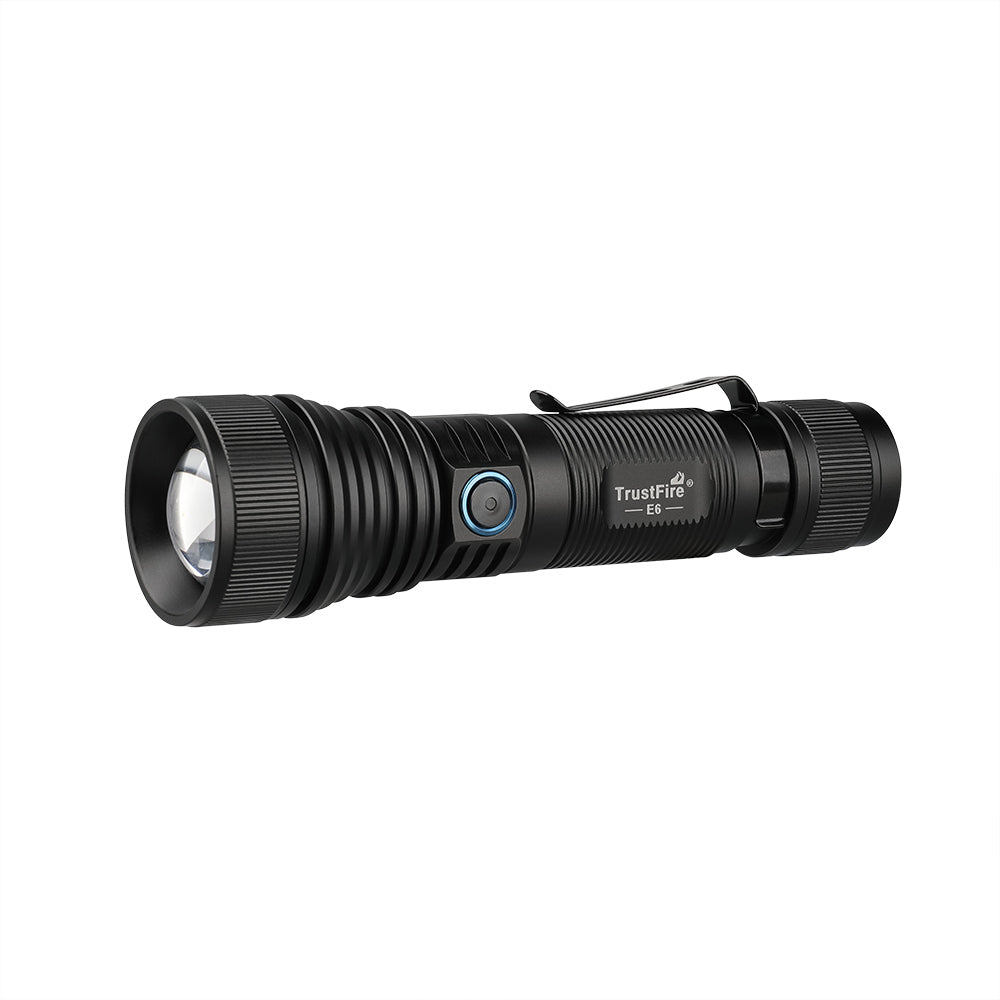 TrustFire E6 MAGNETIC ZOOM FLASHLIGHT 4000 MAH BATTERY 1500 Lumens-UKtrustfire