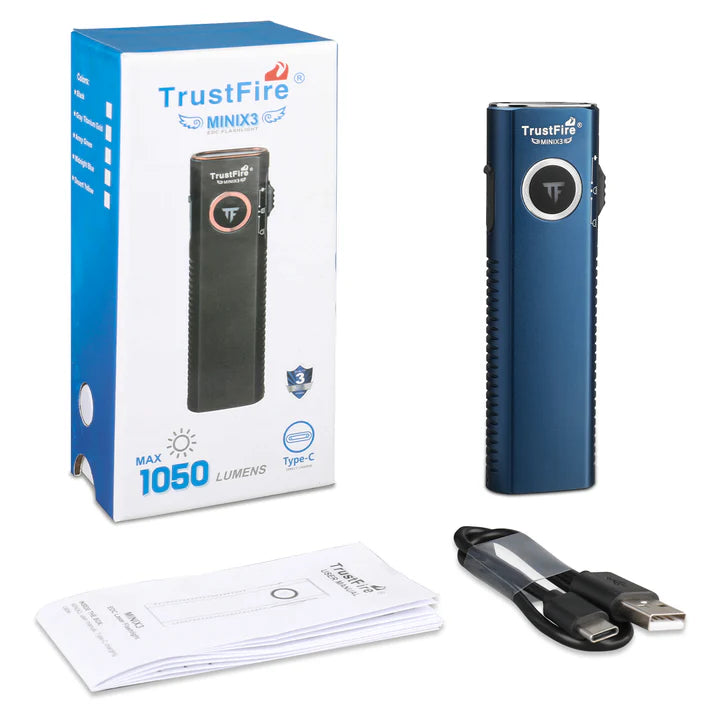 TrustFire Mini X3 EDC Multi-Function Flashlight Available with white light, flood light, green laser, and UV or red light options(BUY NOW AND ENJOY AUTOMATIC 20% OFF)-UKtrustfire