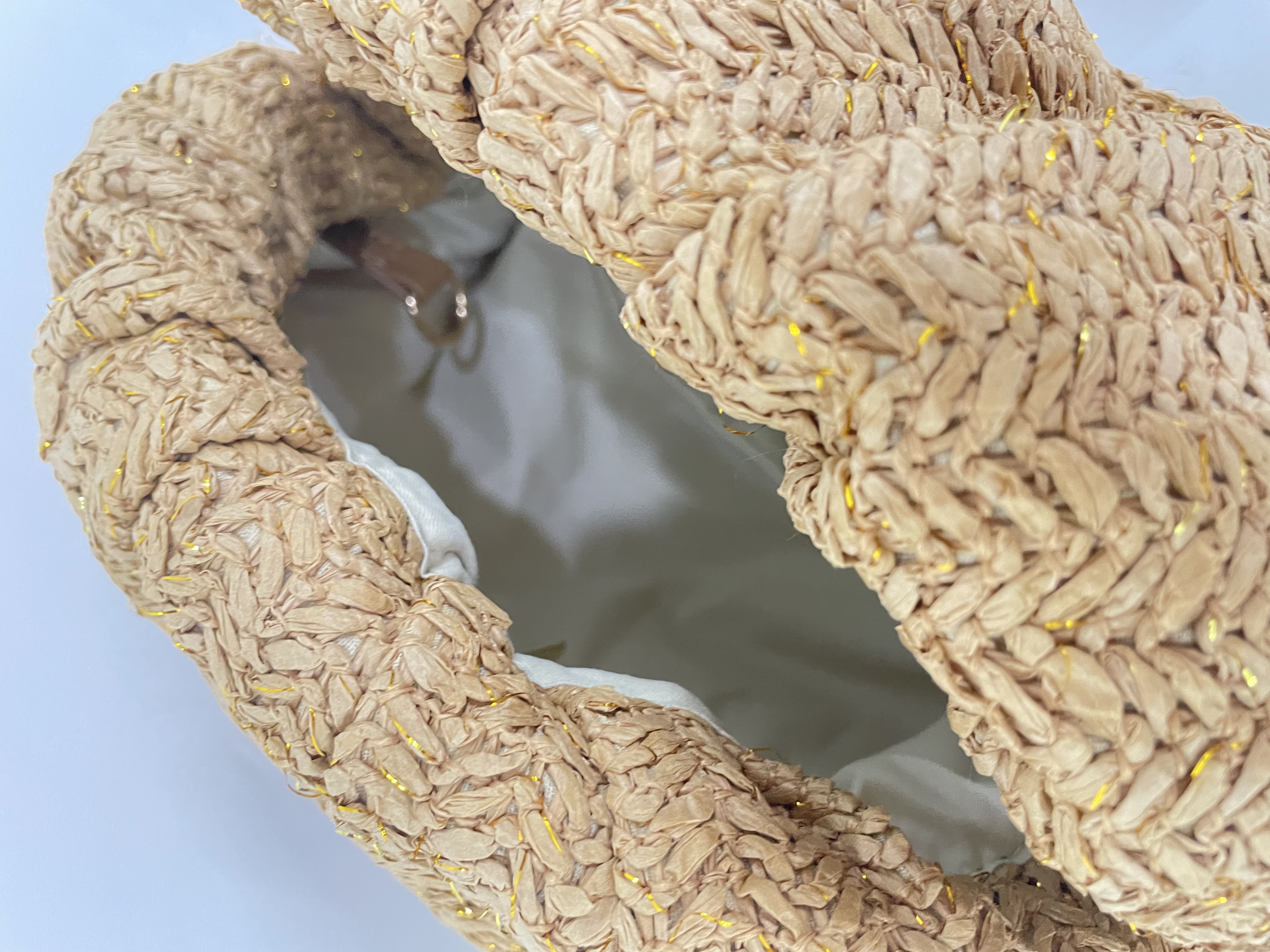 Philomena Fashionable Woven Cloud Clutch Bag