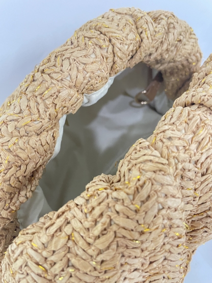 Philomena Fashionable Woven Cloud Clutch Bag