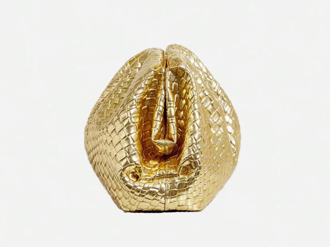 Philomena Fashion PU Leather Clutch Bag - Women's Solid Color Pleated Evening Cloud Pouch with Magnetic Closure, Fashion Accessory for Dinners, Weddings, Dates, and Parties - Guangzhou Production Area