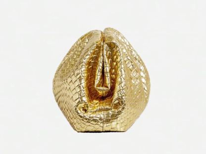 Philomena Fashion PU Leather Clutch Bag - Women's Solid Color Pleated Evening Cloud Pouch with Magnetic Closure, Fashion Accessory for Dinners, Weddings, Dates, and Parties - Guangzhou Production Area