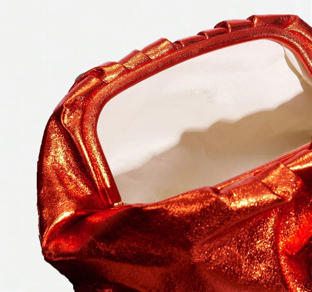 Philomena Elegant Polyester Clutch with Buckle Closure, Solid Color Women's Evening Bag for Parties, Dinners, and Occasions - Lightweight Accessory Without Embellishment, Guangzhou-Origin Elegant Sparkly Pleated Clutch