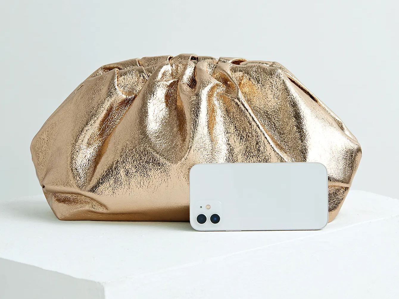 Philomena Elegant Polyester Clutch with Buckle Closure, Solid Color Women's Evening Bag for Parties, Dinners, and Occasions - Lightweight Accessory Without Embellishment, Guangzhou-Origin Elegant Sparkly Pleated Clutch