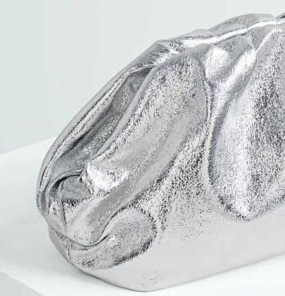 Philomena Elegant Polyester Clutch with Buckle Closure, Solid Color Women's Evening Bag for Parties, Dinners, and Occasions - Lightweight Accessory Without Embellishment, Guangzhou-Origin Elegant Sparkly Pleated Clutch