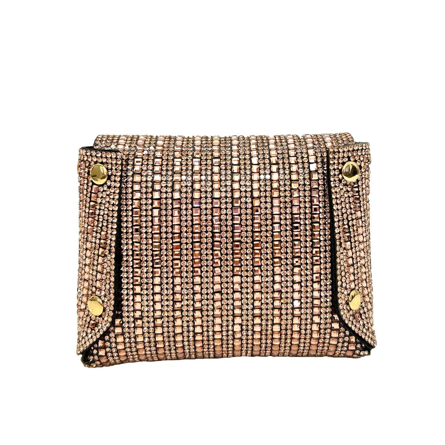 Philomena Mini Rhinestone Crossbody Shoulder Bag 
