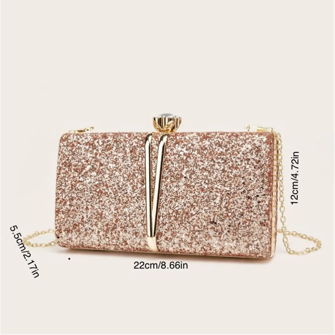 Philomena Shiny Glamorous Evening Bag