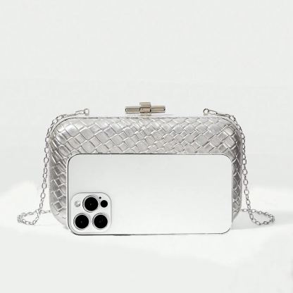 Philomena Embossed PU Leather Box Cross Body Bag