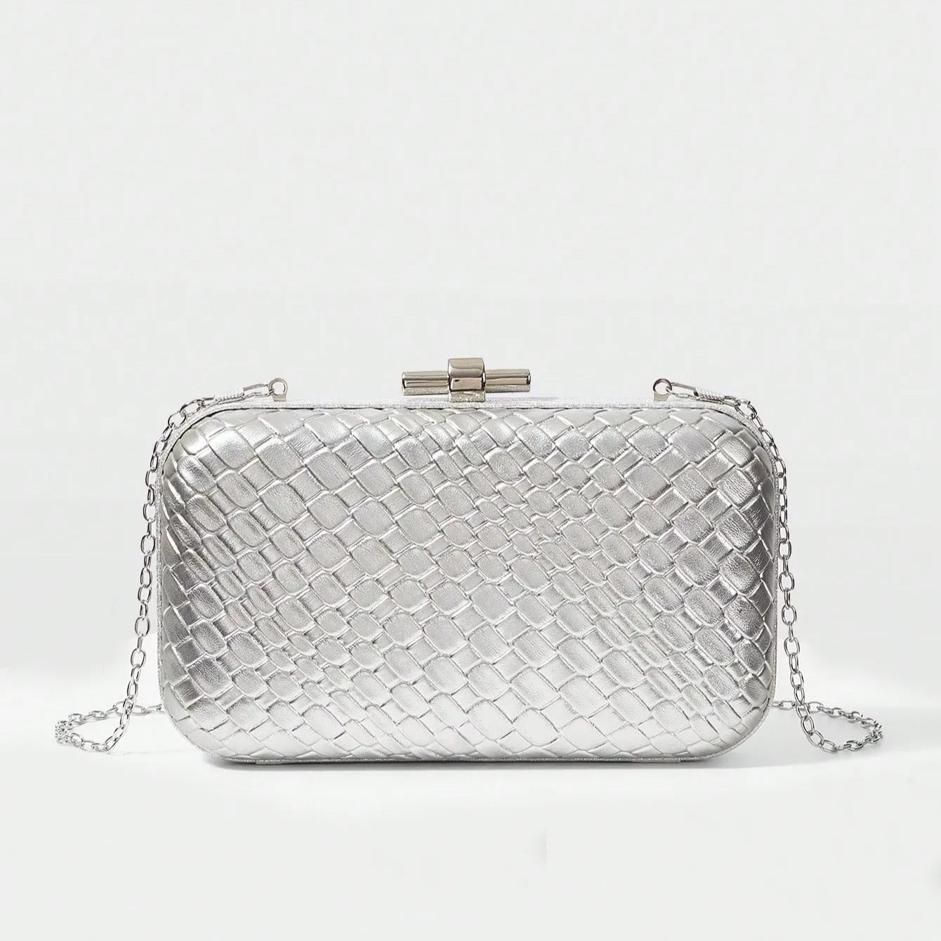Philomena Embossed PU Leather Box Cross Body Bag