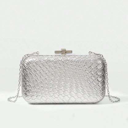 Philomena Embossed PU Leather Box Cross Body Bag