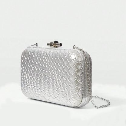 Philomena Embossed PU Leather Box Cross Body Bag
