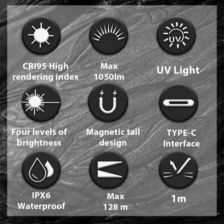 Linterna multifunción TrustFire Mini X3 EDC Disponible con opciones de luz blanca, luz de inundación, láser verde y luz ultravioleta o roja-EStrustfire