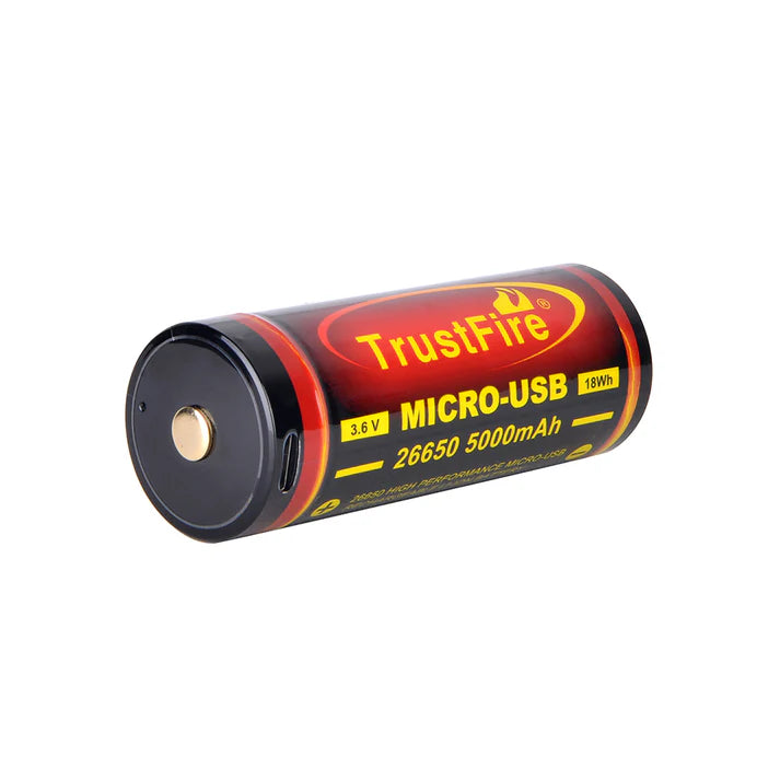 Batería recargable USB TrustFire 26650 de 5000 mAh-EStrustfire
