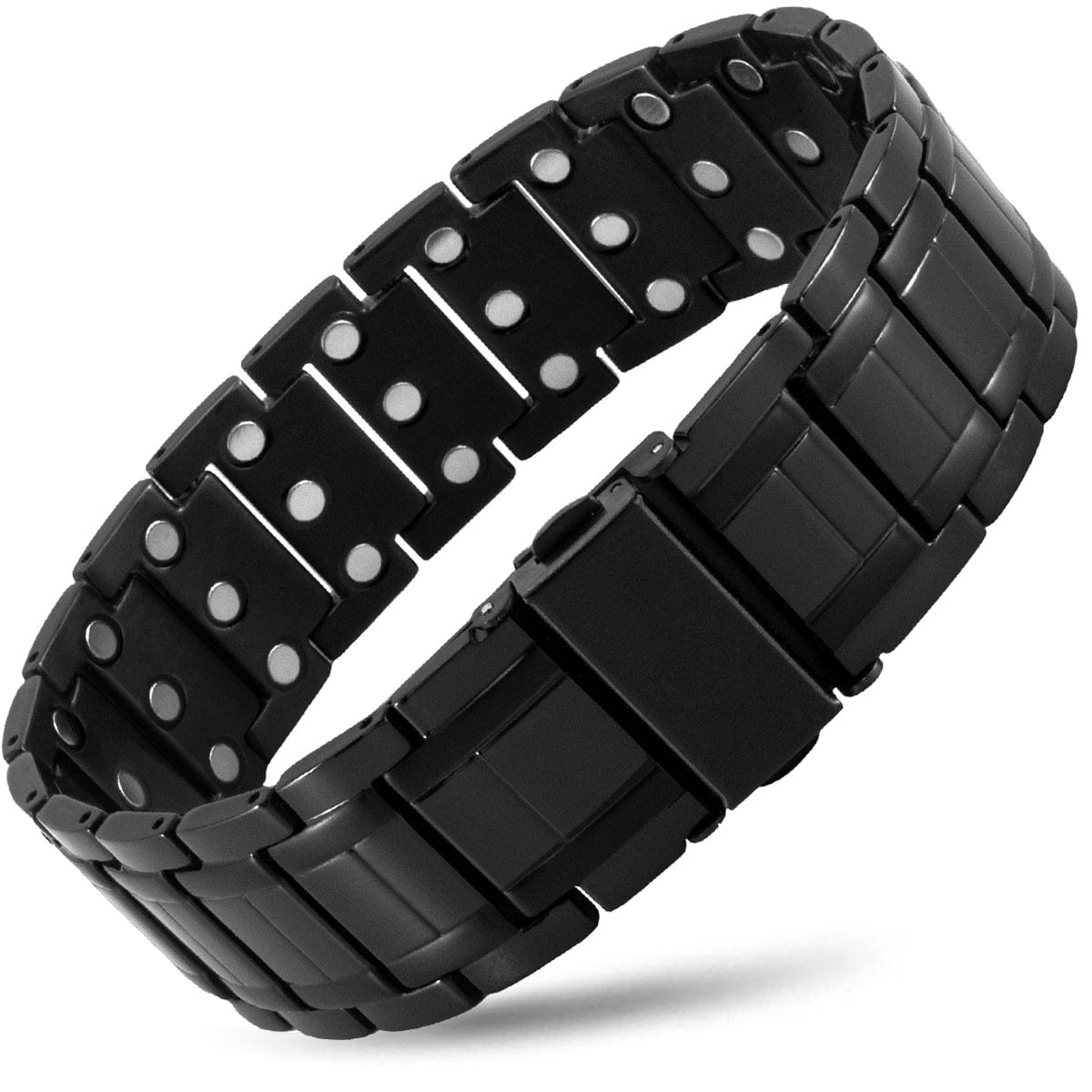 3x Strength Titanium Magnetic Bracelet for Men (Black)