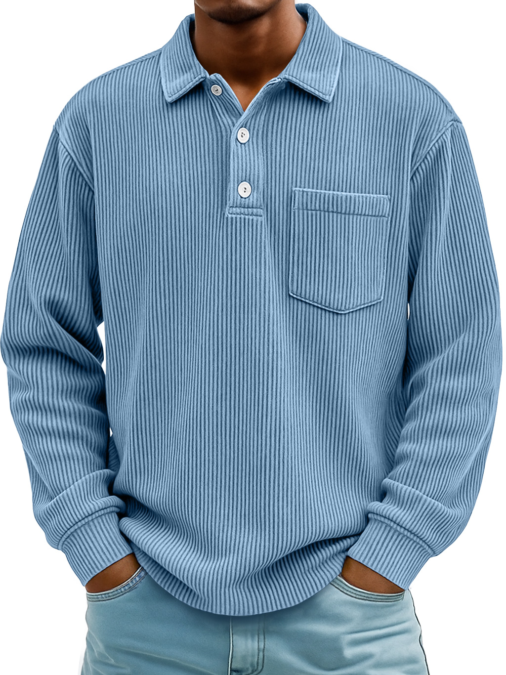 Men Can't Get Enough of This Cozy Polo Shirt