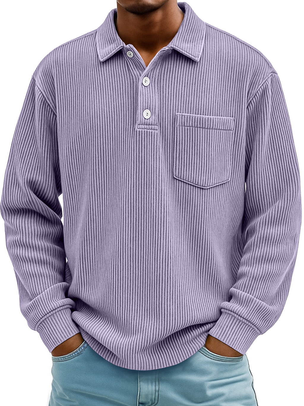 Men Can't Get Enough of This Cozy Polo Shirt