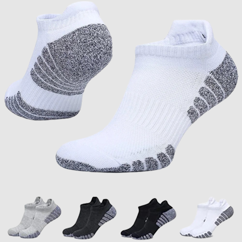 Thickened Towel Bottom Running Socks, Cotton Boat Socks, Anti Slip, Sweat Absorbing, Breathable Sports Socks