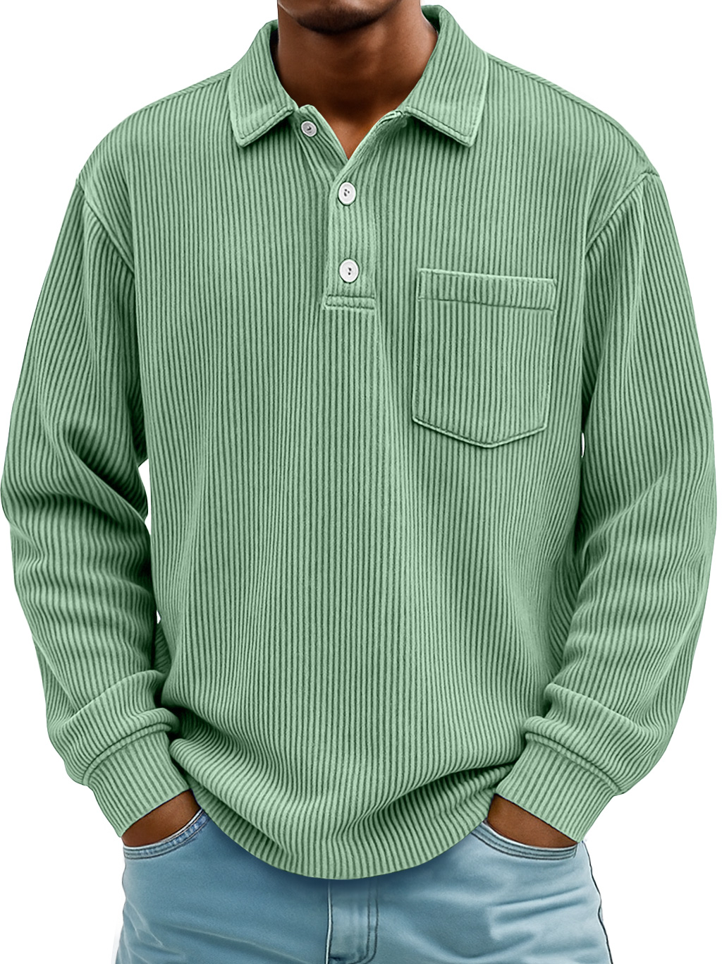 Men Can't Get Enough of This Cozy Polo Shirt