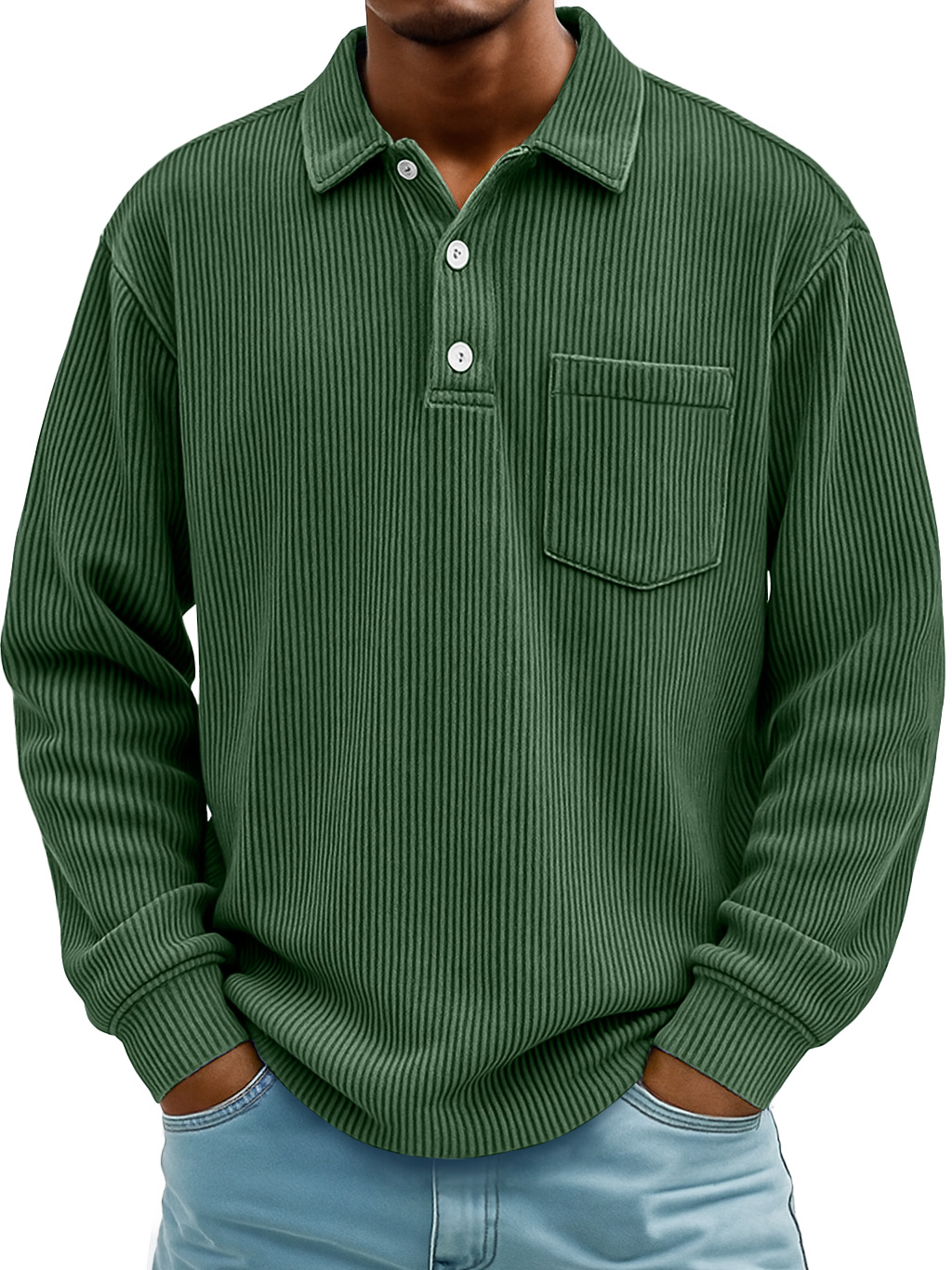 Men Can't Get Enough of This Cozy Polo Shirt