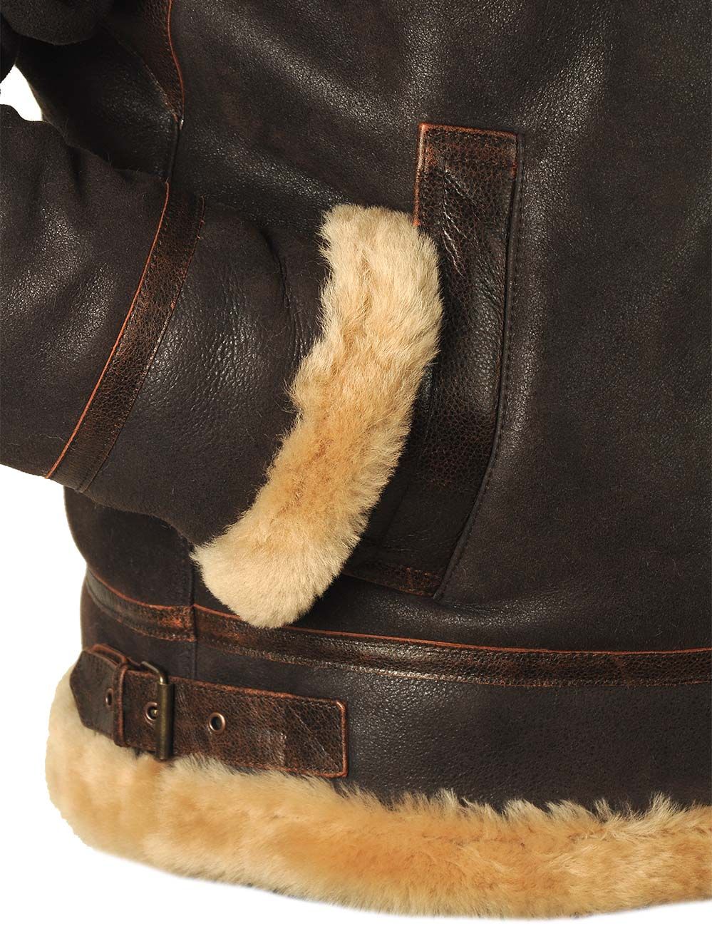 B-3 SHEEPSKIN BOMBER JACKET[FREE SHIPPING TODAY]