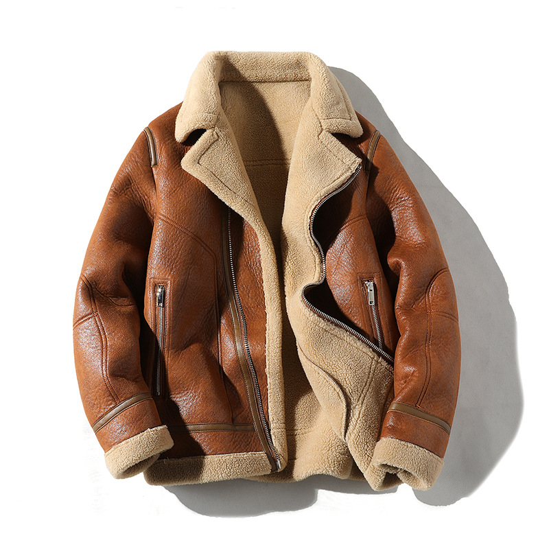 The Flying Tigers Men's Sheepskin Bomber Jacket Luc. 102