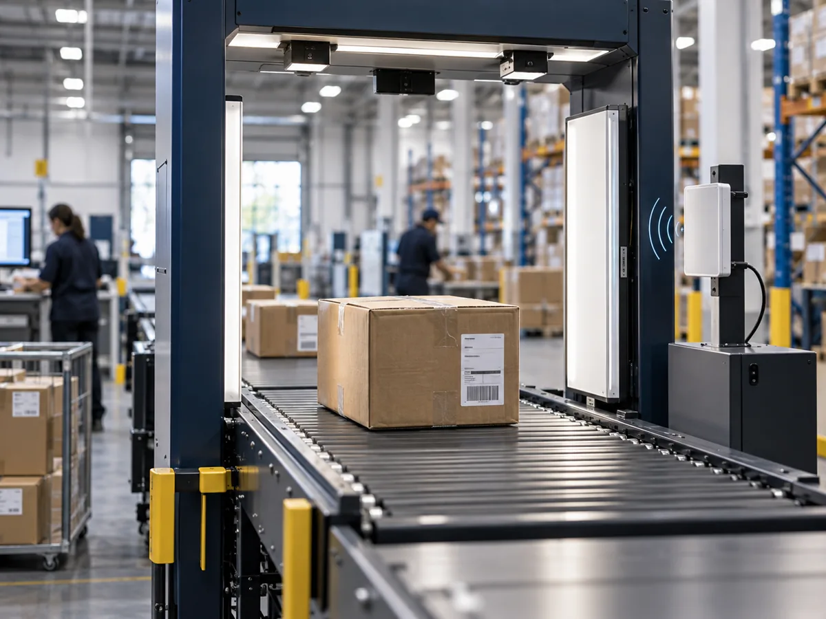 Parcel DWS portal integrated with RFID identification