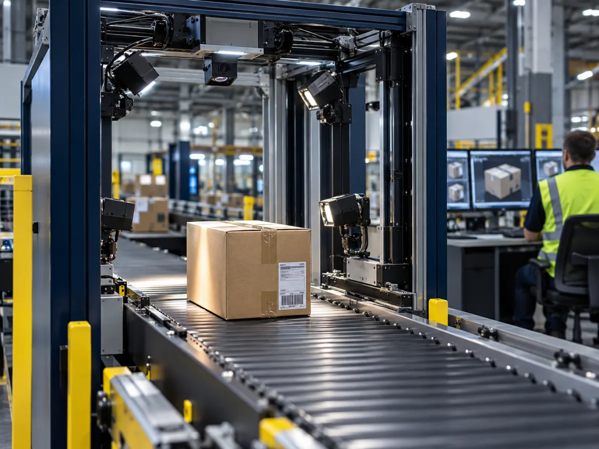 Multi-camera parcel traceability station