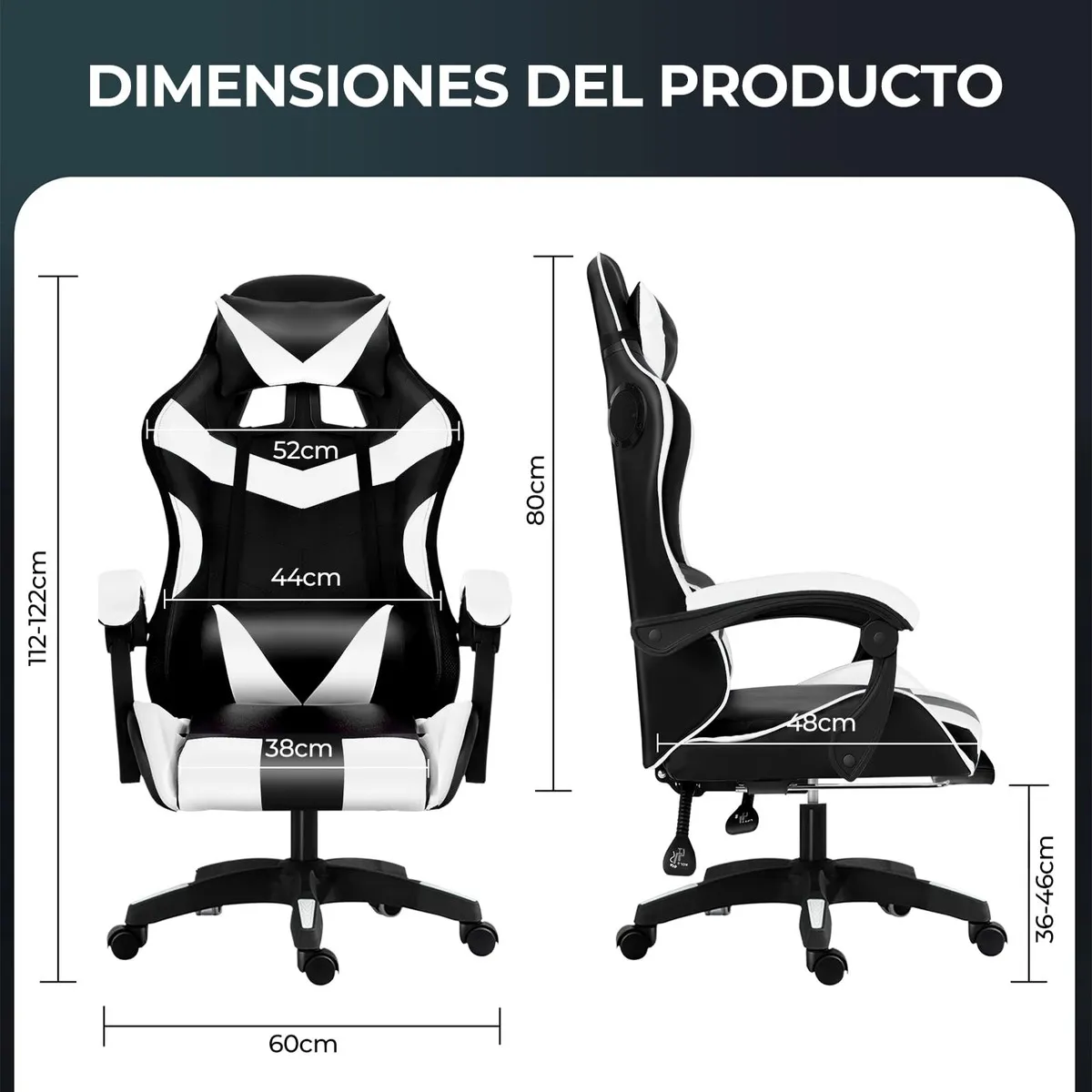 ZPL Silla De Escritorio Gamer Ergonómica Granleyelé Con Luz Led Rgb Masajes De 2 Puntos Bocinas Bluetooth Giratoria Reclinable Reposapiés Reposacabezas Cojín Lumbar