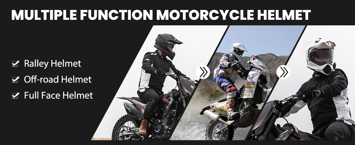 doble deporte motocicleta aventura moto cascos ATV motocross hombres mx cuatro ruedas utv off road