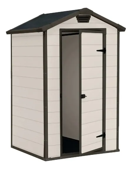 Cobertizo Exterior Jardin Keter Manor 4x3 128x94x196 Cm Color Marrón claro