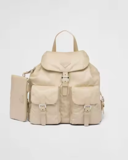 Re-Nylon medium backpack with pouch