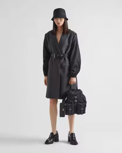 Re-Nylon medium backpack with pouch