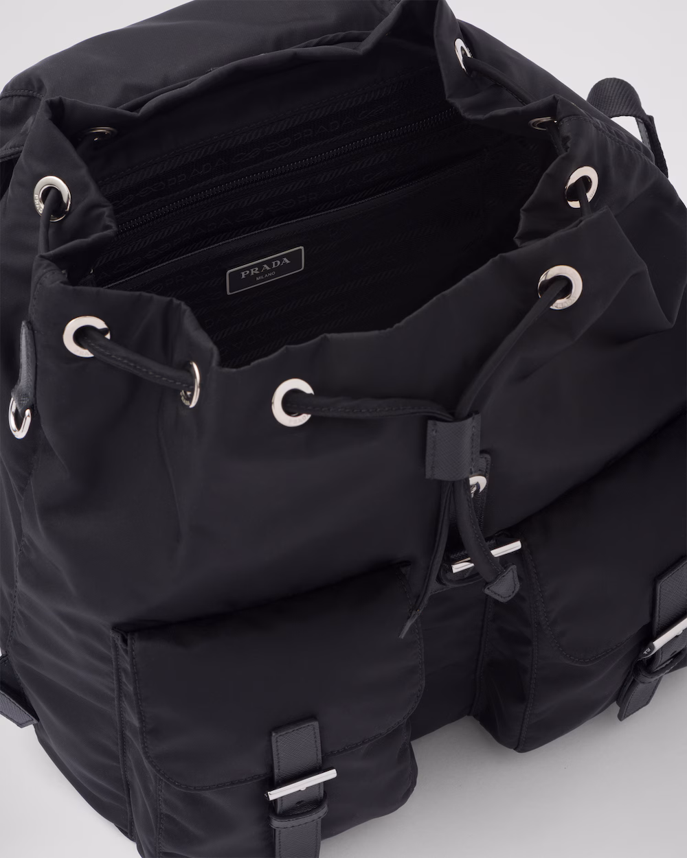 Re-Nylon medium backpack with pouch