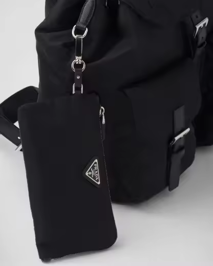 Re-Nylon medium backpack with pouch