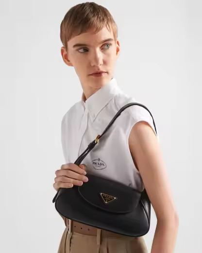 Small leather shoulder bag