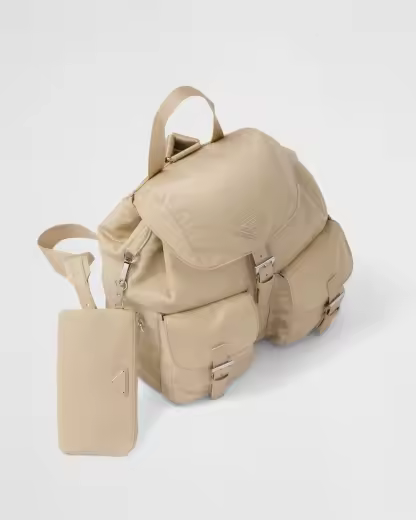 Re-Nylon medium backpack with pouch