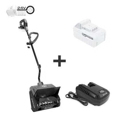 💝Thanksgiving limited time clearance 💥Snow Joe 24V Cordless Rechargeable 11" Snow Thrower & Cover