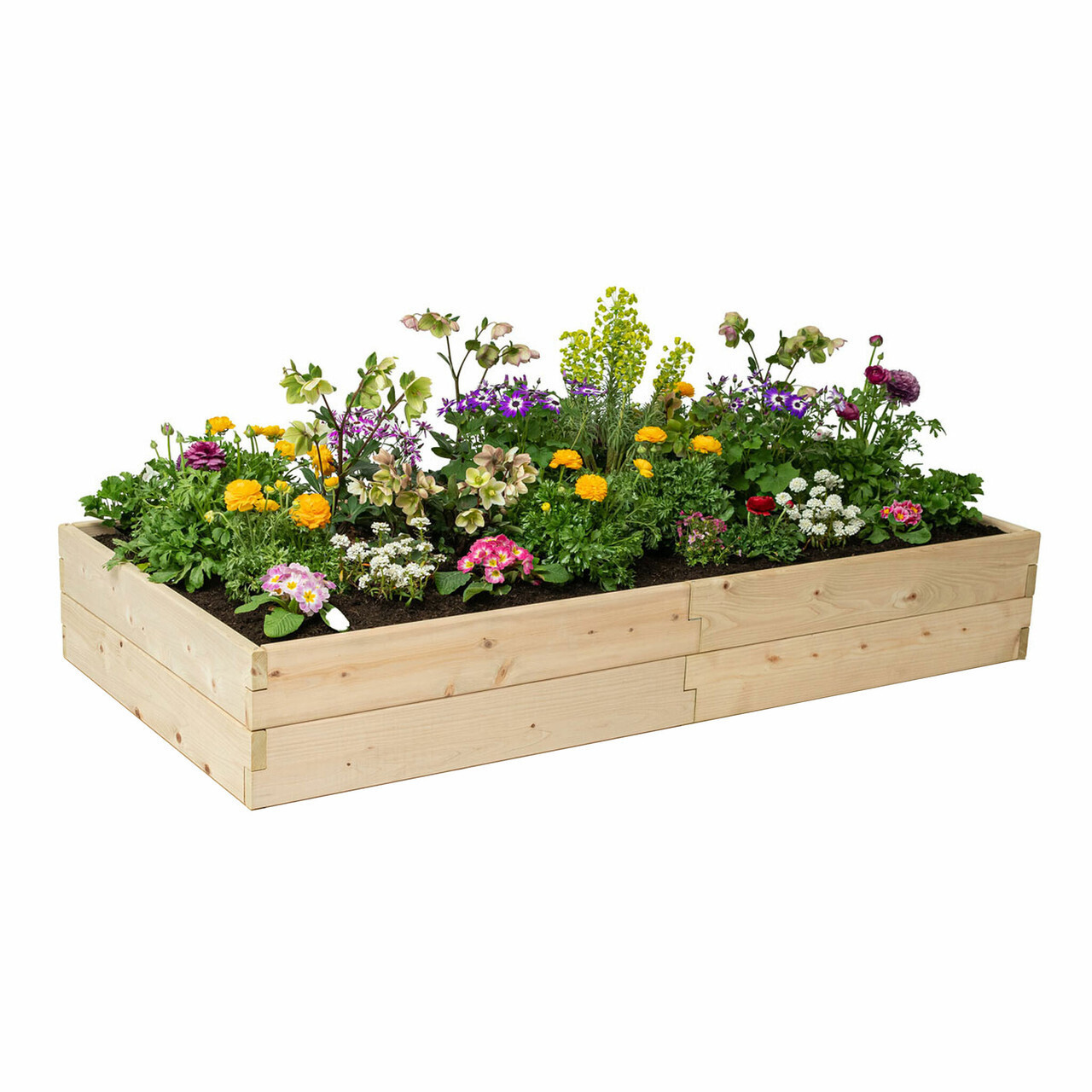 Natural Cedar Raised Garden Beds - Free Trim Pack