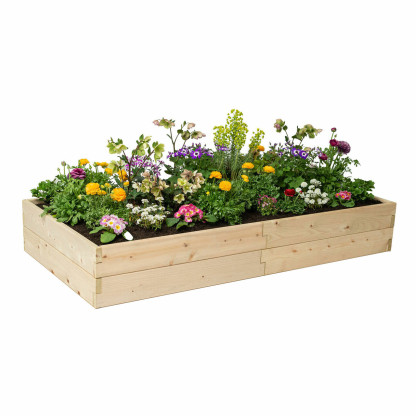 Natural Cedar Raised Garden Beds -  Free Trim Pack