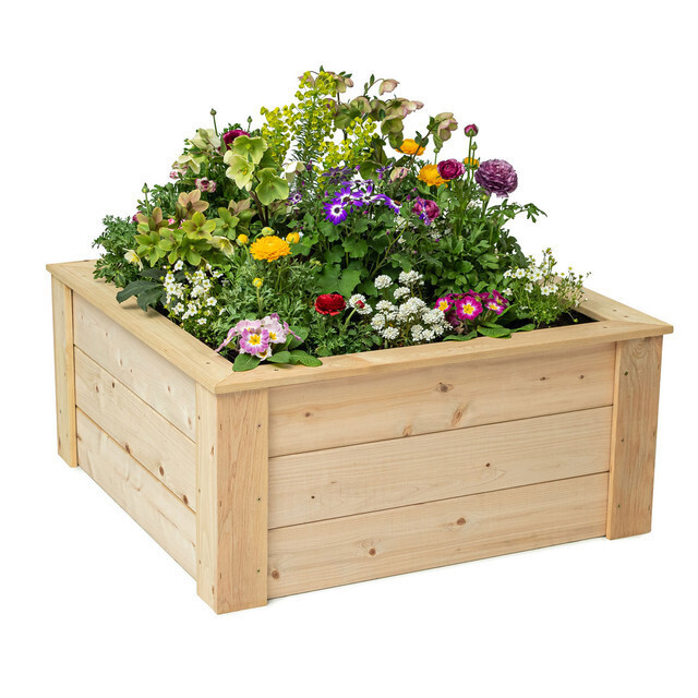 Natural Cedar Raised Garden Beds - Free Trim Pack
