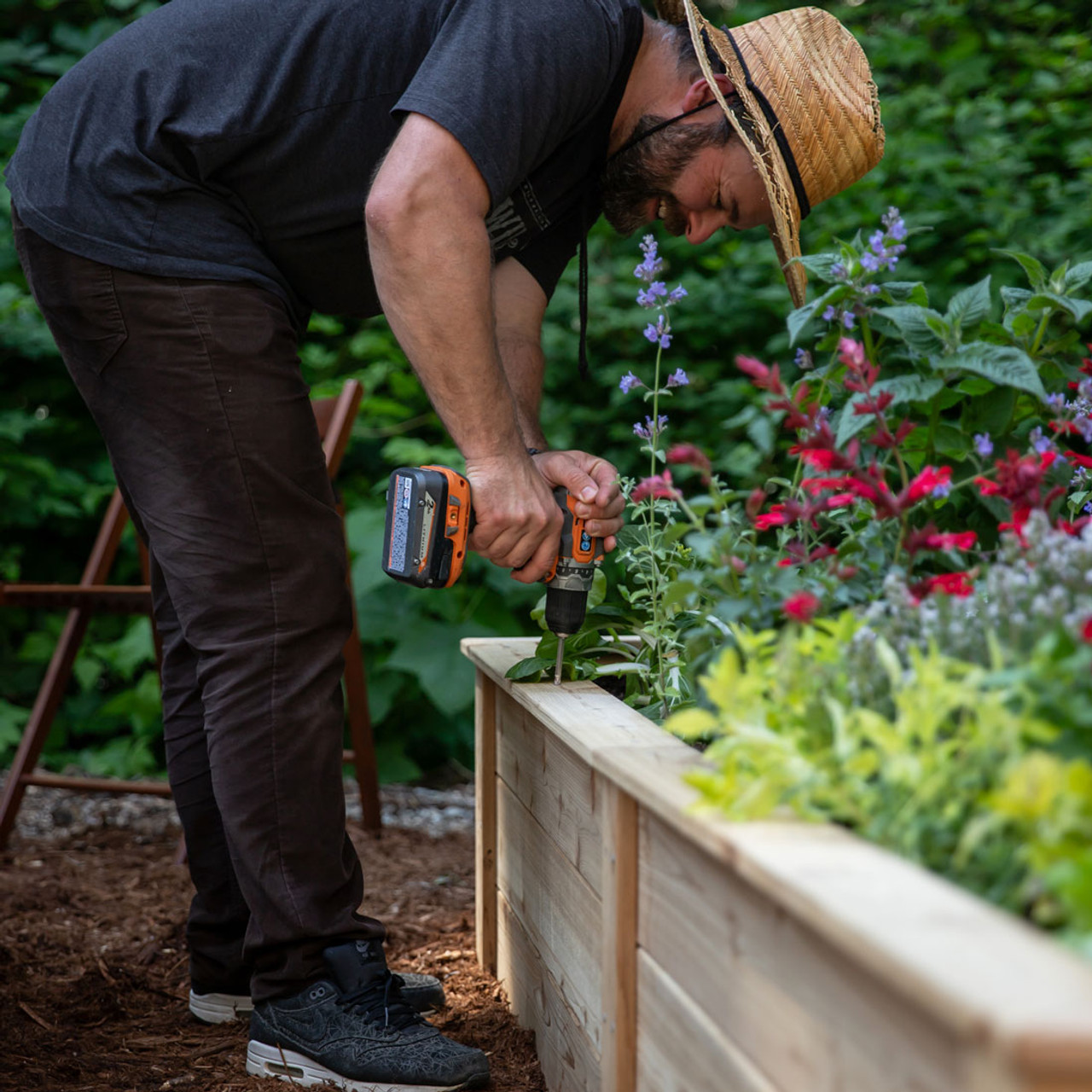 Natural Cedar Raised Garden Beds -  Free Trim Pack